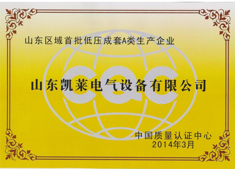 低压成套A类生产企业