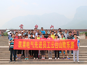 2015年5月，巅峰国际电气公司先进员工旅游合影